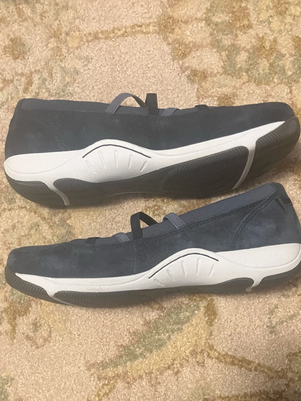 Dansko Harper Suede Mary Janes, Sz 39, Navy